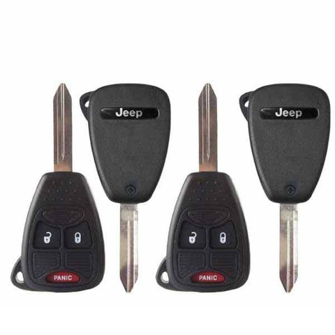 4 X 2007-2016 Jeep Patriot Compass / 3-Button Remote Head Key Pn: 68000603Aa Oht692427Aa (Oem) 4 X 2007-2016 Jeep Patriot Compass / 3-Button Remote Head Key Pn: 68000603Aa Oht692427Aa (Oem)