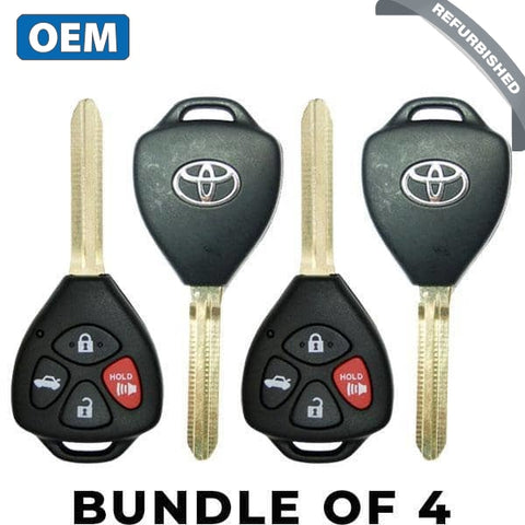 4 x 2010-2016 Toyota Corolla Venza / 4-Button Remote Head Key / PN: 89070-02270 / GQ4-29T / G Chip (BUNDLE OF 4) - UHS Hardware 4 x 2010-2016 Toyota Corolla Venza / 4-Button Remote Head Key / PN: 89070-02270 / GQ4-29T / G Chip (BUNDLE OF 4) - UHS Hardware