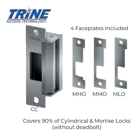 Trine - 4100 - 4-7/8” Electric Strike - One Box Solution - Fire Rated ANSI - Stainless Steel - Grade 1 - UHS Hardware Trine - 4100 - 4-7/8” Electric Strike - One Box Solution - Fire Rated ANSI - Stainless Steel - Grade 1 - UHS Hardware