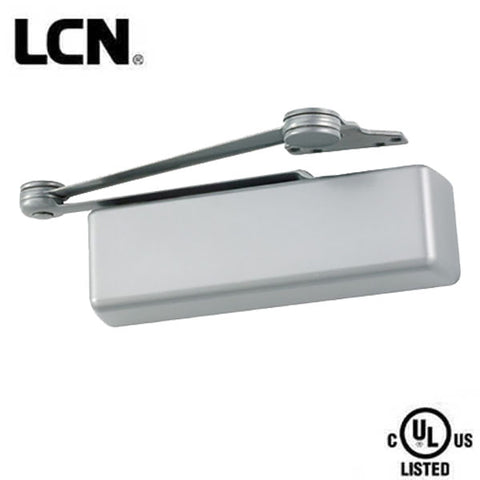 LCN - 4111SHCUSH - Hydraulic Door Closer - Optional Handing - Back Check Function - PA Bracket - Adjustable Size 1-6 - Metal Cover - Aluminum - Fire Rated - Grade 1 - UHS Hardware LCN - 4111SHCUSH - Hydraulic Door Closer - Optional Handing - Back Check Function - PA Bracket - Adjustable Size 1-6 - Metal Cover - Aluminum - Fire Rated - Grade 1 - UHS Hardware