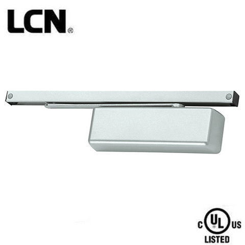 LCN - 4111T - Hydraulic Door Closer - Right Handed - Standard Arm - Size 1 - Plastic Cover - Aluminum - Fire Rated - Grade 1 - UHS Hardware LCN - 4111T - Hydraulic Door Closer - Right Handed - Standard Arm - Size 1 - Plastic Cover - Aluminum - Fire Rated - Grade 1 - UHS Hardware