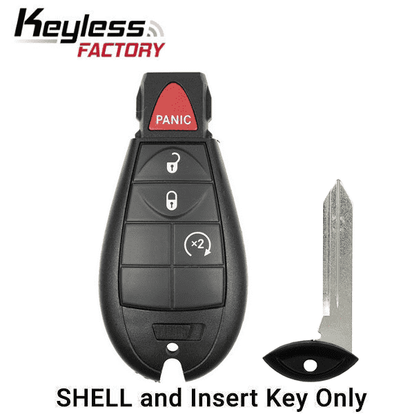 Replacement Case for Jeep 5-Button Key Fob Remote Rear Glass Hatch (IYZ-C01C Replacement Case for Jeep 5-Button Key Fob Remote Rear Glass Hatch (IYZ-C01C