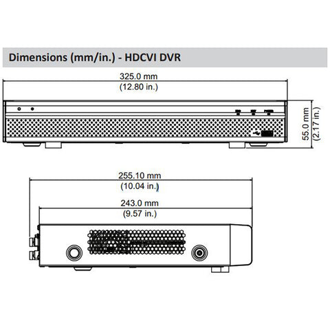 Dahua / HDCVI DVR Kit / 4 Channels / Penta-brid / 4 x 2MP, Mini Eyeball / 4K / 2 TB HDD /DH-C542E42A - UHS Hardware Dahua / HDCVI DVR Kit / 4 Channels / Penta-brid / 4 x 2MP, Mini Eyeball / 4K / 2 TB HDD /DH-C542E42A - UHS Hardware