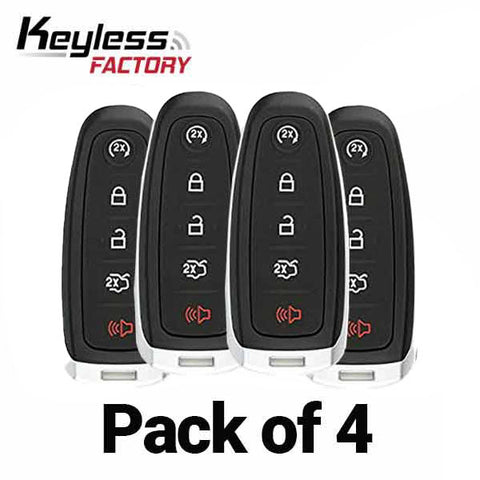 2011-2020 Ford / 5-Button PEPS  Smart Key  / PN: 164-R8092 / M3N5WY8609 (Bundle of 4) - UHS Hardware 2011-2020 Ford / 5-Button PEPS  Smart Key  / PN: 164-R8092 / M3N5WY8609 (Bundle of 4) - UHS Hardware