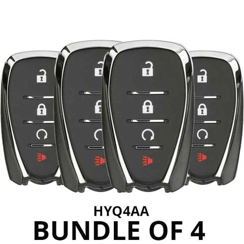 2016-2020 Chevrolet Volt Bolt Equinox Trax Sonic / 4-Button Smart Key / HYQ4AA (BUNDLE OF 4) - UHS Hardware 2016-2020 Chevrolet Volt Bolt Equinox Trax Sonic / 4-Button Smart Key / HYQ4AA (BUNDLE OF 4) - UHS Hardware
