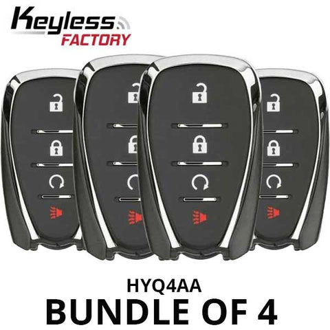 2016-2020 Chevrolet Volt Bolt Equinox Trax Sonic / 4-Button Smart Key / HYQ4AA (BUNDLE OF 4) - UHS Hardware 2016-2020 Chevrolet Volt Bolt Equinox Trax Sonic / 4-Button Smart Key / HYQ4AA (BUNDLE OF 4) - UHS Hardware