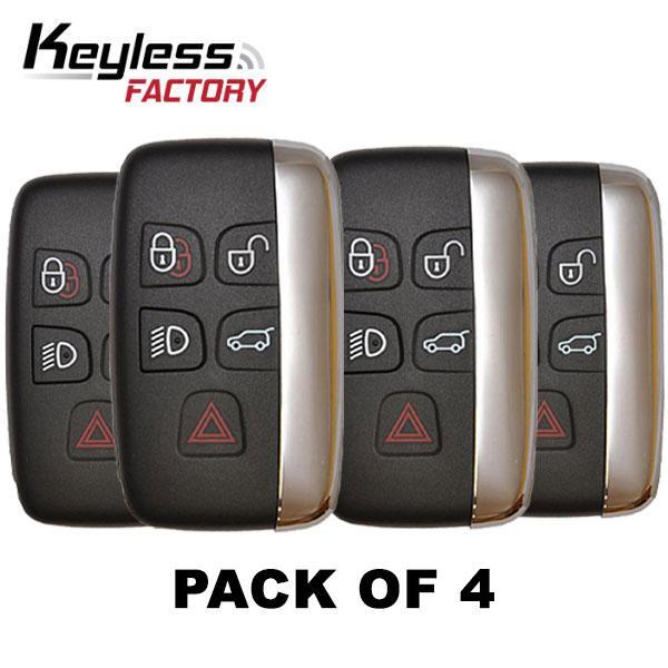 4 x 2011-2019 Jaguar Land Rover Range Rover / 5-Button Smart Key / PN: 5E0B40287 / KOBJTF10A (RSK-LR-F10A) - UHS Hardware 4 x 2011-2019 Jaguar Land Rover Range Rover / 5-Button Smart Key / PN: 5E0B40287 / KOBJTF10A (RSK-LR-F10A) - UHS Hardware
