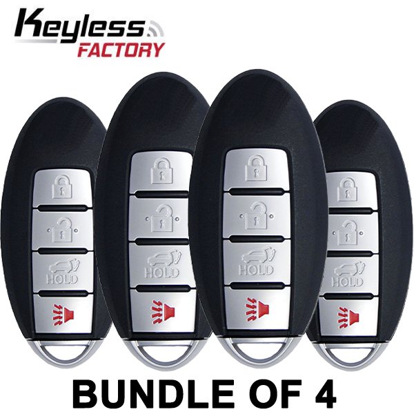 4 x 2014-2016 Nissan Rogue / 4-Button Smart Key / KR5S180144106 (BUNDLE OF 4) - UHS Hardware 4 x 2014-2016 Nissan Rogue / 4-Button Smart Key / KR5S180144106 (BUNDLE OF 4) - UHS Hardware