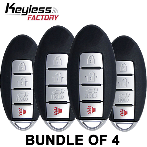 4 x 2014-2016 Nissan Rogue / 4-Button Smart Key / KR5S180144106 (BUNDLE OF 4) - UHS Hardware 4 x 2014-2016 Nissan Rogue / 4-Button Smart Key / KR5S180144106 (BUNDLE OF 4) - UHS Hardware
