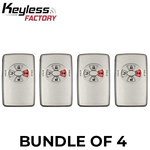 2005-2007 Toyota Avalon / 4-Button Smart Key / PN: 89904-07030 / HYQ14AAF (AFTERMARKET) (BUNDLE OF 4) - UHS Hardware 2005-2007 Toyota Avalon / 4-Button Smart Key / PN: 89904-07030 / HYQ14AAF (AFTERMARKET) (BUNDLE OF 4) - UHS Hardware