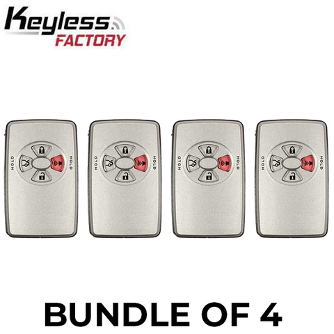 2005-2007 Toyota Avalon / 4-Button Smart Key / PN: 89904-07030 / HYQ14AAF (AFTERMARKET) (BUNDLE OF 4) - UHS Hardware 2005-2007 Toyota Avalon / 4-Button Smart Key / PN: 89904-07030 / HYQ14AAF (AFTERMARKET) (BUNDLE OF 4) - UHS Hardware