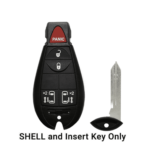 2008-2019 Chrysler Dodge Jeep VW 5-Button Fobik Key SHELL for IYZ-C01C (ORS-FBK-08) - UHS Hardware 2008-2019 Chrysler Dodge Jeep VW 5-Button Fobik Key SHELL for IYZ-C01C (ORS-FBK-08) - UHS Hardware