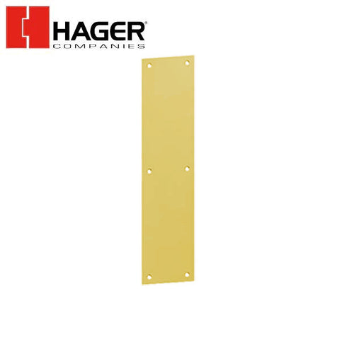 Hager - 30S - Push Plates - Optional Size - Optional Finish Hager - 30S - Push Plates - Optional Size - Optional Finish