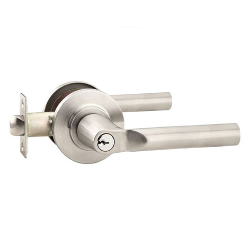 EMTEK - S901 - Trim Leverset - "C" Keyway - 2 3/8" Backset - Hanover Lever - Disc Rosette - Stainless Steel - UHS Hardware EMTEK - S901 - Trim Leverset - "C" Keyway - 2 3/8" Backset - Hanover Lever - Disc Rosette - Stainless Steel - UHS Hardware