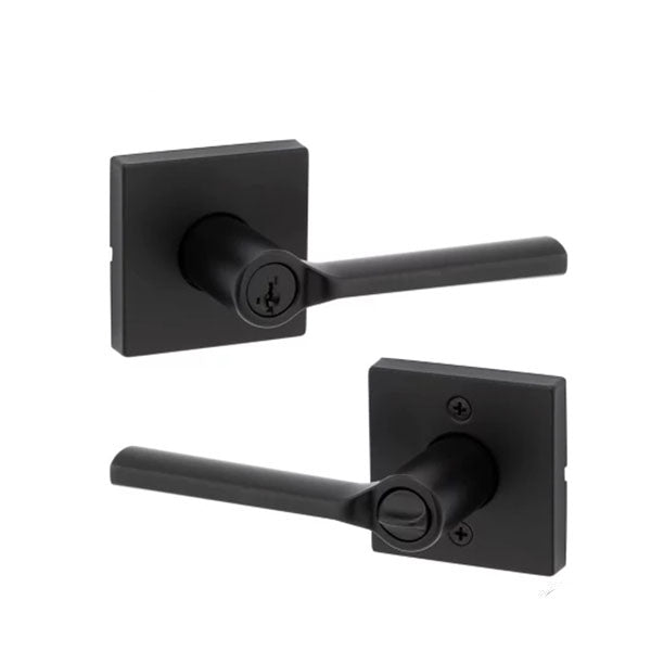 Kwikset - Lisbon Lever Set - Square Rose - Optional Finish - Keyed - SmartKey Technology Grade 2 - UHS Hardware