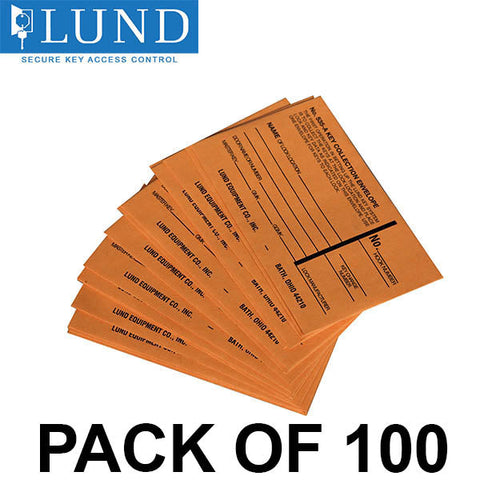 Lund - 535-A - 5" x 3" - Key Collection Envelopes (Pack of 100) Lund - 535-A - 5" x 3" - Key Collection Envelopes (Pack of 100)
