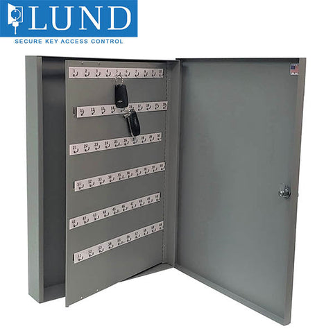 Lund - 551-F - Automotive Key Cabinet - Optional Capacity - 18 Gauge Steel - Grey Powder Coat Finish Lund - 551-F - Automotive Key Cabinet - Optional Capacity - 18 Gauge Steel - Grey Powder Coat Finish