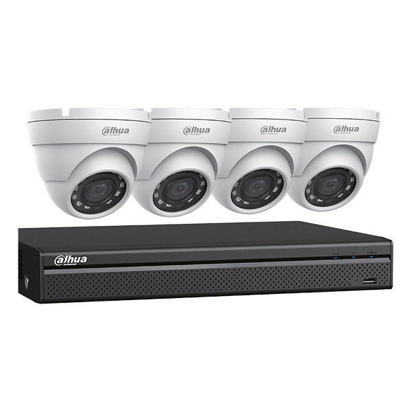 Dahua / HDCVI DVR Kit / 4 Channels / Penta-brid / 4 x 2MP, Mini Eyeball / 4K / 2 TB HDD /DH-C542E42A - UHS Hardware Dahua / HDCVI DVR Kit / 4 Channels / Penta-brid / 4 x 2MP, Mini Eyeball / 4K / 2 TB HDD /DH-C542E42A - UHS Hardware