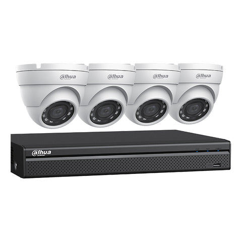 Dahua / HDCVI DVR Kit / 4 Channels / Penta-brid / 4 x 2MP, Mini Eyeball / 4K / 2 TB HDD /DH-C542E42A - UHS Hardware Dahua / HDCVI DVR Kit / 4 Channels / Penta-brid / 4 x 2MP, Mini Eyeball / 4K / 2 TB HDD /DH-C542E42A - UHS Hardware