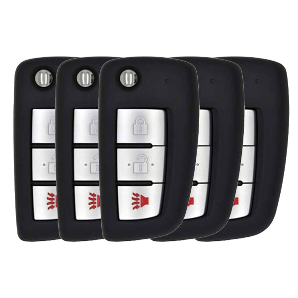 2014-2019 Nissan Rogue / 3-Button Flip Key / PN: 28268-4BA1A / CWTWB1G767 / (BUNDLE OF 5) (5xRFK-NIS-767) - UHS Hardware