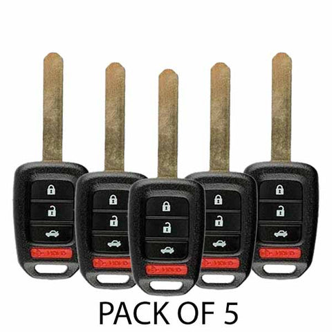 2013-2015 Honda Accord / Civic / 4-Button Remote Head Key / MLBHLIK6-1T (G-Chip) (BUNDLE OF 5) (AFTERMARKET) - UHS Hardware 2013-2015 Honda Accord / Civic / 4-Button Remote Head Key / MLBHLIK6-1T (G-Chip) (BUNDLE OF 5) (AFTERMARKET) - UHS Hardware