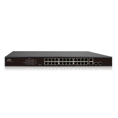 Uniview / 24 port POE Switch / UNV-POE-24T2GC - UHS Hardware Uniview / 24 port POE Switch / UNV-POE-24T2GC - UHS Hardware