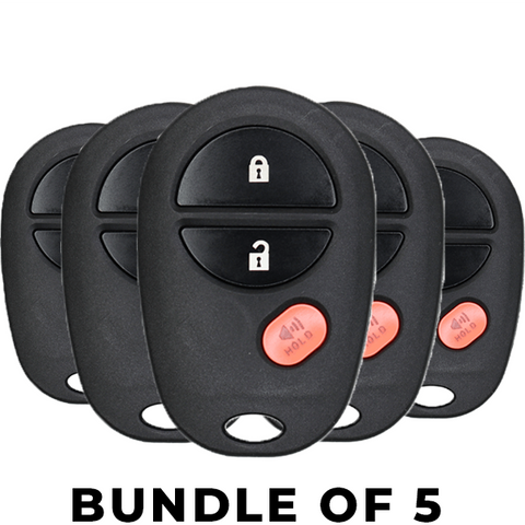 5 x 2004-2018 Toyota / 3-Button Keyless Entry Remote / PN: 89742-AE010 / GQ43VT20T (BUNDLE OF 5) - UHS Hardware 5 x 2004-2018 Toyota / 3-Button Keyless Entry Remote / PN: 89742-AE010 / GQ43VT20T (BUNDLE OF 5) - UHS Hardware