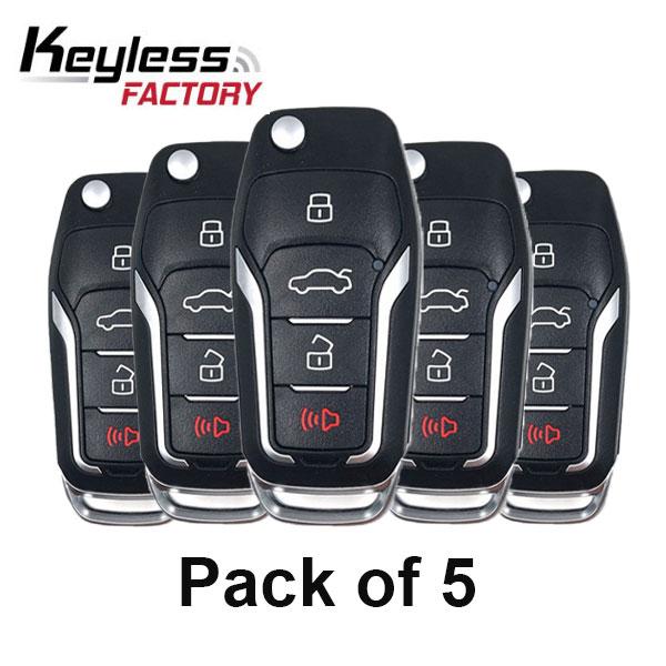 2000-2019 Mercury Lincoln Ford / 4-Button Flip Key / CWTWB1U331 (Bundle of 5) (5xRFK-FD-H92) - UHS Hardware 2000-2019 Mercury Lincoln Ford / 4-Button Flip Key / CWTWB1U331 (Bundle of 5) (5xRFK-FD-H92) - UHS Hardware