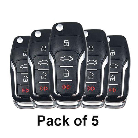 2000-2019 Mercury Lincoln Ford / 4-Button Flip Key / PN: 5912512 / CWTWB1U331 (Bundle of 5) (5xRFK-FD-H92) - UHS Hardware 2000-2019 Mercury Lincoln Ford / 4-Button Flip Key / PN: 5912512 / CWTWB1U331 (Bundle of 5) (5xRFK-FD-H92) - UHS Hardware
