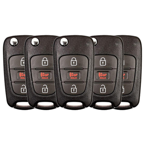 5 x 2010-2012 Kia Soul / 3-Button Flip Key / PN: 95430-2K250 / NY0SEKSAM11ATX (AM11MY) (AFTERMARKET) ( Pack of 5 ) 5 x 2010-2012 Kia Soul / 3-Button Flip Key / PN: 95430-2K250 / NY0SEKSAM11ATX (AM11MY) (AFTERMARKET) ( Pack of 5 )