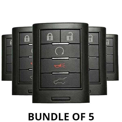5 x 2010-2015 Cadillac SRX ATS XTS / 5-Button Smart Key / NBG009768 (BUNDLE OF 5) - UHS Hardware 5 x 2010-2015 Cadillac SRX ATS XTS / 5-Button Smart Key / NBG009768 (BUNDLE OF 5) - UHS Hardware