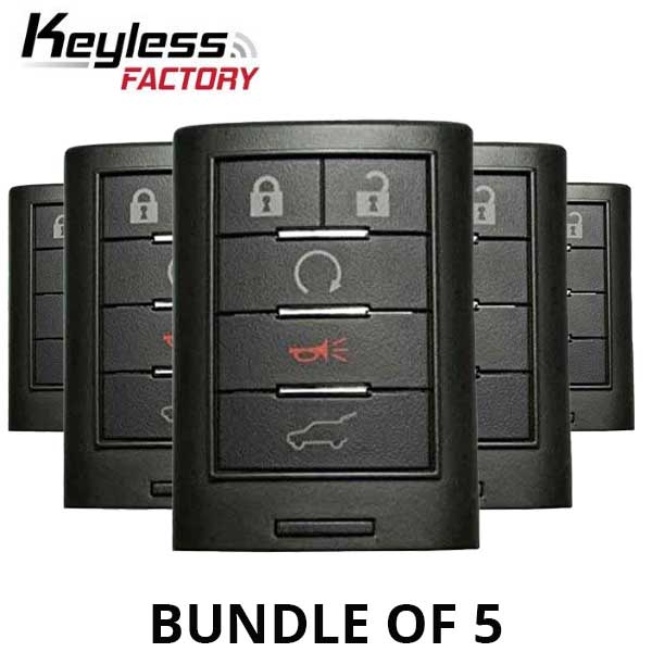 5 x 2010-2015 Cadillac SRX ATS XTS / 5-Button Smart Key / NBG009768 (BUNDLE OF 5) - UHS Hardware 5 x 2010-2015 Cadillac SRX ATS XTS / 5-Button Smart Key / NBG009768 (BUNDLE OF 5) - UHS Hardware