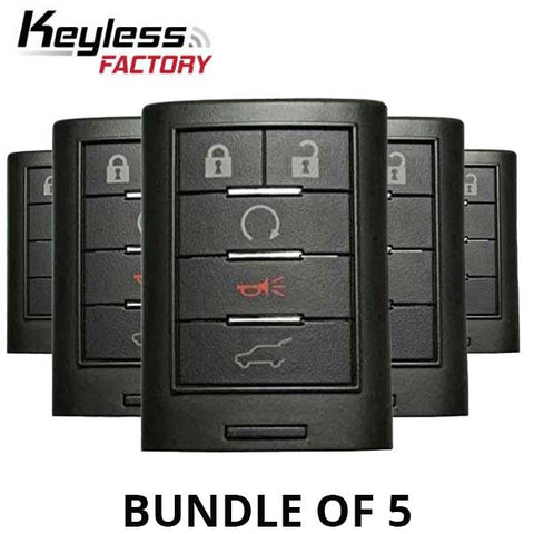 5 x 2010-2015 Cadillac SRX ATS XTS / 5-Button Smart Key / NBG009768 (BUNDLE OF 5) - UHS Hardware 5 x 2010-2015 Cadillac SRX ATS XTS / 5-Button Smart Key / NBG009768 (BUNDLE OF 5) - UHS Hardware