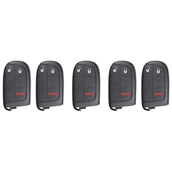 2017-2021 Jeep Compass / 3-Button Smart Key / PN: 68250335AB / M3N-40821302 (AFTERMARKET) (BUNDLE OF 5) - UHS Hardware 2017-2021 Jeep Compass / 3-Button Smart Key / PN: 68250335AB / M3N-40821302 (AFTERMARKET) (BUNDLE OF 5) - UHS Hardware