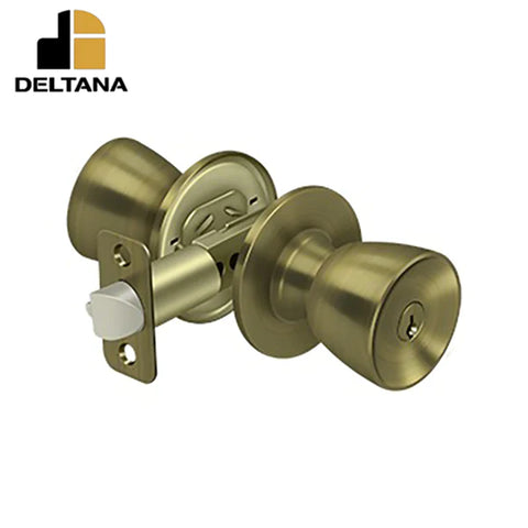 Deltana - St. Thomas Knob Entry - 2-3/8" Backset - 1-3/8" - 2" Door Thickness - Universal Handing - Optional Finish Deltana - St. Thomas Knob Entry - 2-3/8" Backset - 1-3/8" - 2" Door Thickness - Universal Handing - Optional Finish