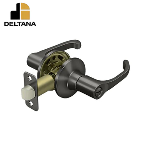 Deltana - Manchester Lever Privacy - 2-3/8" Backset - 1-3/8" - 2" Door Thickness - Universal Handing - Optional Finish Deltana - Manchester Lever Privacy - 2-3/8" Backset - 1-3/8" - 2" Door Thickness - Universal Handing - Optional Finish