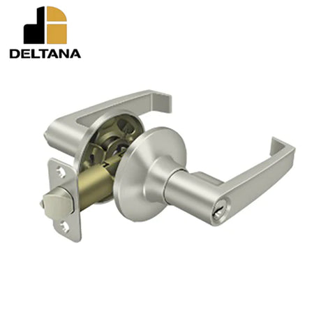 Deltana - Linstead Lever Entry - 2-3/8" Backset - 1-3/8" - 2" Door Thickness - Universal Handing - Optional Finish Deltana - Linstead Lever Entry - 2-3/8" Backset - 1-3/8" - 2" Door Thickness - Universal Handing - Optional Finish