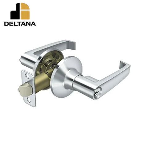 Deltana - Linstead Lever Entry - 2-3/8" Backset - 1-3/8" - 2" Door Thickness - Universal Handing - Optional Finish Deltana - Linstead Lever Entry - 2-3/8" Backset - 1-3/8" - 2" Door Thickness - Universal Handing - Optional Finish