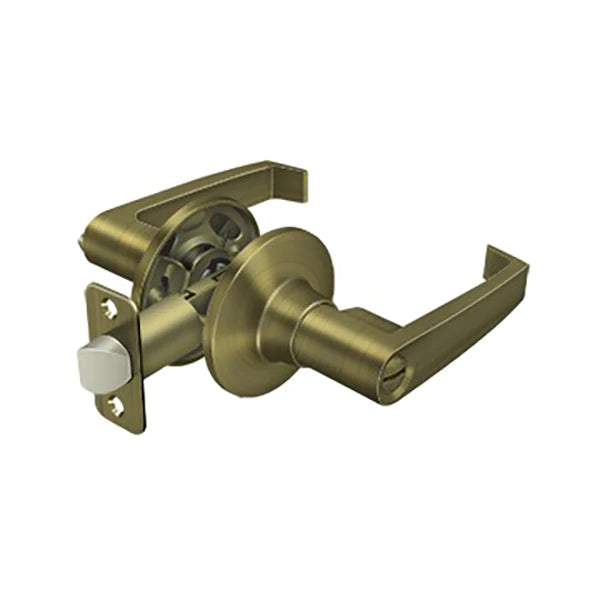 Deltana - Linstead Lever Privacy - 2-3/8" Backset - 1-3/8" - 2" Door Thickness - Universal Handing