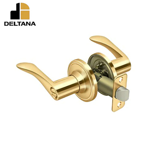 Deltana - Trelawny Lever Privacy - 2-3/8" Backset - 1-3/8" - 2" Door Thickness - Left Handed - Optional Finish Deltana - Trelawny Lever Privacy - 2-3/8" Backset - 1-3/8" - 2" Door Thickness - Left Handed - Optional Finish