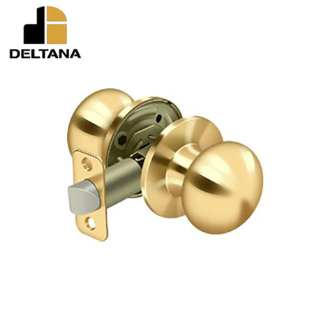 Deltana - Portland Knob Passage - 2-3/8" Backset - 1 3/8" - 1-3/4" Door Thickness - Universal Handing - Optional Finish Deltana - Portland Knob Passage - 2-3/8" Backset - 1 3/8" - 1-3/4" Door Thickness - Universal Handing - Optional Finish