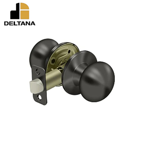 Deltana - Portland Knob Passage - 2-3/8" Backset - 1 3/8" - 1-3/4" Door Thickness - Universal Handing - Optional Finish Deltana - Portland Knob Passage - 2-3/8" Backset - 1 3/8" - 1-3/4" Door Thickness - Universal Handing - Optional Finish