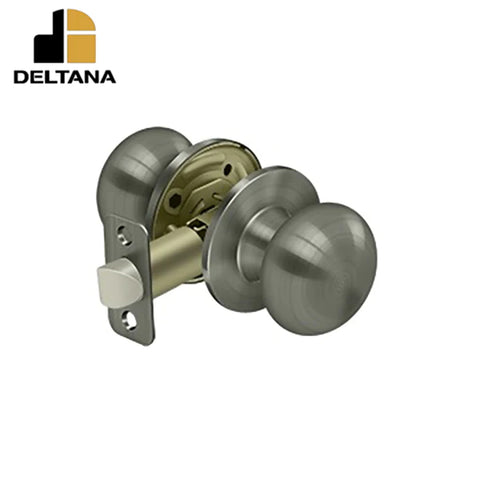 Deltana - Portland Knob Passage - 2-3/8" Backset - 1 3/8" - 1-3/4" Door Thickness - Universal Handing - Optional Finish Deltana - Portland Knob Passage - 2-3/8" Backset - 1 3/8" - 1-3/4" Door Thickness - Universal Handing - Optional Finish