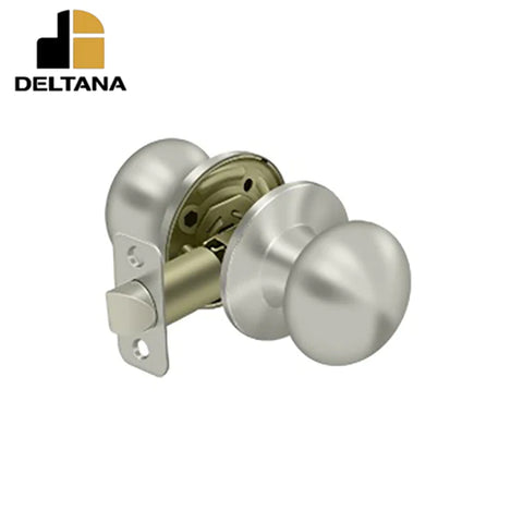 Deltana - Portland Knob Passage - 2-3/8" Backset - 1 3/8" - 1-3/4" Door Thickness - Universal Handing - Optional Finish Deltana - Portland Knob Passage - 2-3/8" Backset - 1 3/8" - 1-3/4" Door Thickness - Universal Handing - Optional Finish