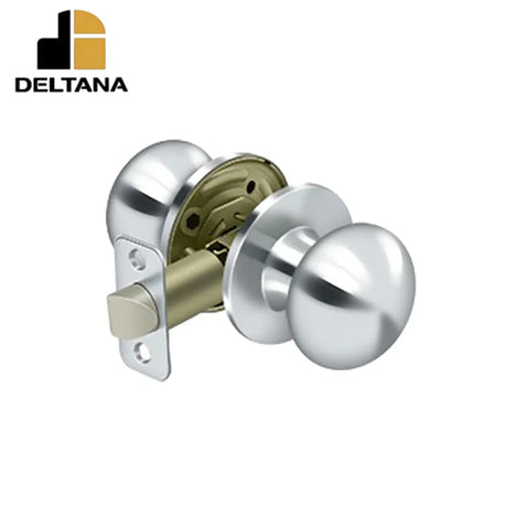 Deltana - Portland Knob Passage - 2-3/8" Backset - 1 3/8" - 1-3/4" Door Thickness - Universal Handing - Optional Finish Deltana - Portland Knob Passage - 2-3/8" Backset - 1 3/8" - 1-3/4" Door Thickness - Universal Handing - Optional Finish
