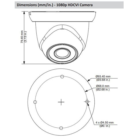 Dahua / HDCVI DVR Kit / 4 Channels / Penta-brid / 4 x 2MP, Mini Eyeball / 4K / 2 TB HDD /DH-C542E42A - UHS Hardware Dahua / HDCVI DVR Kit / 4 Channels / Penta-brid / 4 x 2MP, Mini Eyeball / 4K / 2 TB HDD /DH-C542E42A - UHS Hardware