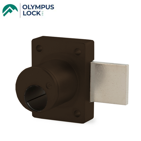 Olympus - 700LC - Cabinet Door Deadbolt Lock - Less Cylinder - Schlage Cylinder Compatible - Optional Cylinder Length - Oil Rubbed Bronze - Grade 1 - UHS Hardware Olympus - 700LC - Cabinet Door Deadbolt Lock - Less Cylinder - Schlage Cylinder Compatible - Optional Cylinder Length - Oil Rubbed Bronze - Grade 1 - UHS Hardware