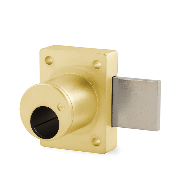Olympus - 700LC - Cabinet Door Deadbolt Lock - Less Cylinder - Schlage Cylinder Compatible - Optional Cylinder Length - Polished Brass - Grade 1 - UHS Hardware Olympus - 700LC - Cabinet Door Deadbolt Lock - Less Cylinder - Schlage Cylinder Compatible - Optional Cylinder Length - Polished Brass - Grade 1 - UHS Hardware