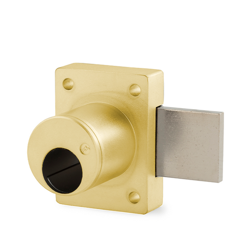 Olympus - 700LC - Cabinet Door Deadbolt Lock - Less Cylinder - Schlage Cylinder Compatible - Optional Cylinder Length - Polished Brass - Grade 1 - UHS Hardware Olympus - 700LC - Cabinet Door Deadbolt Lock - Less Cylinder - Schlage Cylinder Compatible - Optional Cylinder Length - Polished Brass - Grade 1 - UHS Hardware