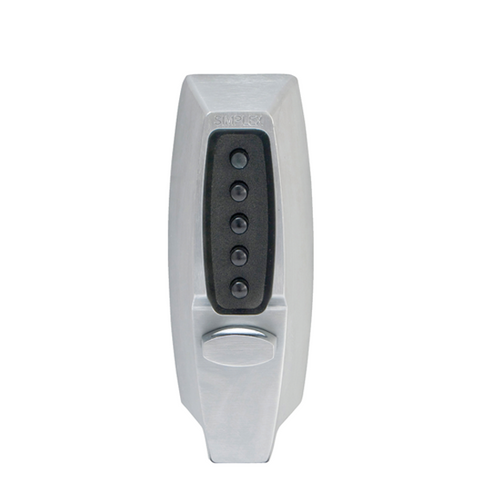 Simplex - 7102 - Mechanical Pushbutton Deadbolt Keyless Lock - 2 3/4" Backset - Satin Chrome - UHS Hardware Simplex - 7102 - Mechanical Pushbutton Deadbolt Keyless Lock - 2 3/4" Backset - Satin Chrome - UHS Hardware